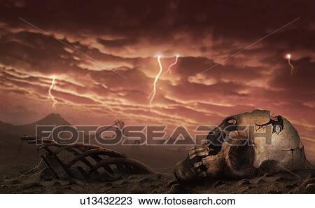 Illustration of a Post-Apocalyptic Earth View Large Photo Image Stock Image - Illustration of a Post-Apocalyptic Earth. Fotosearch