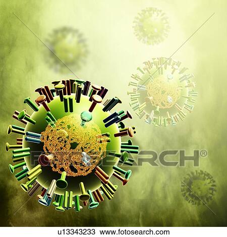 Influenza virus, illustration View Large Photo Image Stock Image - Influenza virus, illustration. Fotosearch