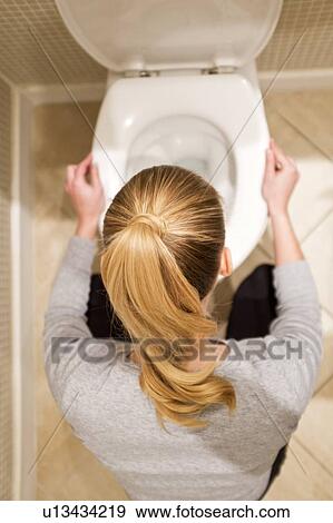 Pregnant woman with morning sickness View Large Photo Image Stock Photo - Pregnant woman with morning sickness. Fotosearch