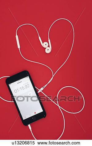 Stock Photography - Stopwatch on smartphone. Fotosearch