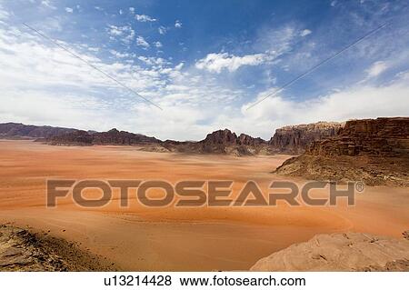 Wadi Rum desert, Jordan View Large Photo Image Stock Photo - Wadi Rum desert, Jordan. Fotosearch