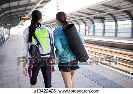 Women with sports equipment View Large Photo Image Stock Photograph - Women with sports equipment. Fotosearch