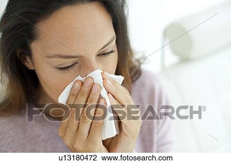 Young woman with cold View Large Photo Image Stock Image - Young woman with cold. Fotosearch