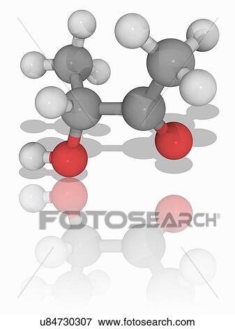 Stock Photo - Acetoin organic compound molecule. Fotosearch