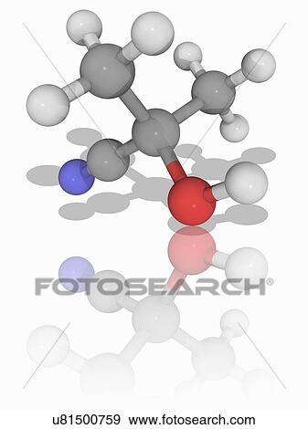 Acetone cyanohydrin organic compound molecule View Large Photo Image Stock Photo - Acetone cyanohydrin organic compound molecule. Fotosearch