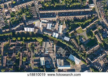 Stock Photo - Aerial view Worcester, England, UK. Fotosearch