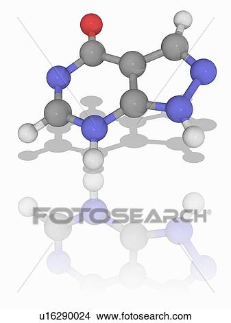 Allopurinol drug molecule View Large Photo Image Picture - Allopurinol drug molecule. Fotosearch