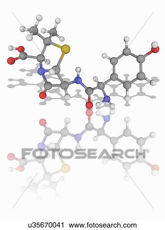 Amoxicillin drug molecule View Large Photo Image Stock Image - Amoxicillin drug molecule. Fotosearch