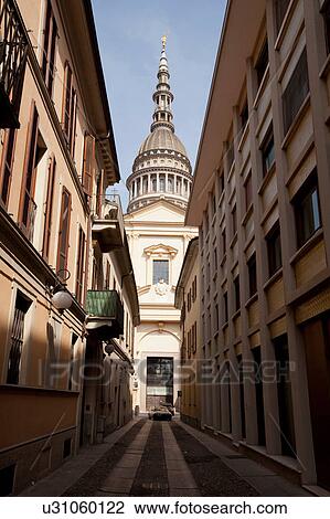 Stock Image - Basilica of San Gaudenzio, Novara, Piedmont, Italy. Fotosearch