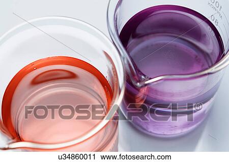 Beakers of acidic and basic solutions after litmus indicator has been added. Litmus changes its colour depending on the pH of the solution View Large Photo Image Stock Image - Beakers of acidic and basic solutions after litmus indicator has been added. Litmus changes its colour depending on the pH of the solution. Fotosearch