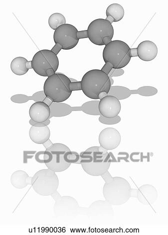 Benzene organic compound molecule View Large Photo Image Stock Photograph - Benzene organic compound molecule. Fotosearch