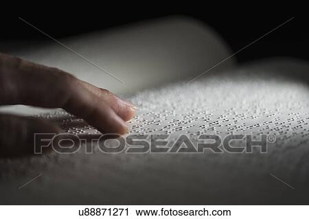 Stock Image - Book with Braille text. Fotosearch