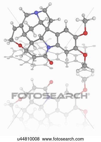Brucine organic compound molecule View Large Photo Image Stock Photo - Brucine organic compound molecule. Fotosearch