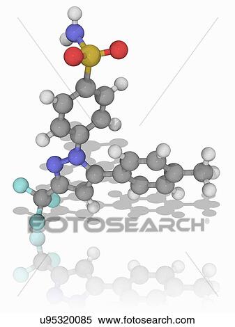 Stock Photography - Celecoxib drug molecule. Fotosearch