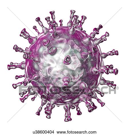 Picture - Chickenpox virus, illustration. Fotosearch