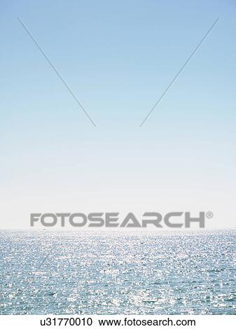 Clear sky above ocean View Large Photo Image Stock Image - Clear sky above ocean. Fotosearch