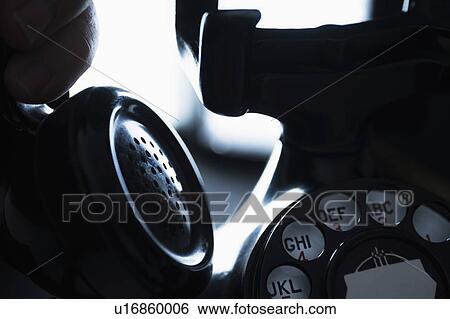 Stock Photograph - Close-up of retro styled telephone. Fotosearch
