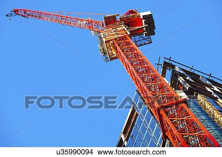 Picture - Crane against clear sky. Fotosearch