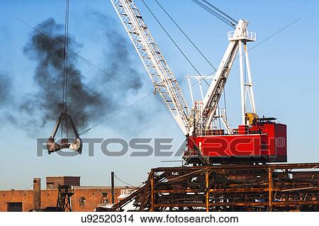 Crane in commercial dock View Large Photo Image Picture - Crane in commercial dock. Fotosearch