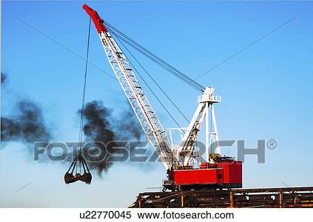 Crane in commercial dock View Large Photo Image Stock Photography - Crane in commercial dock. Fotosearch