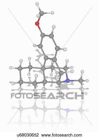 Stock Image - Dextromethorphan drug molecule. Fotosearch