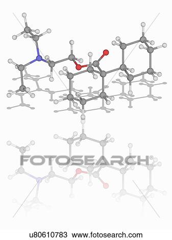 Dicyclomine (Dicycloverine) drug molecule View Large Photo Image Stock Image - Dicyclomine (Dicycloverine) drug molecule. Fotosearch