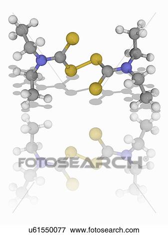 Disulfiram drug molecule View Large Photo Image Stock Photo - Disulfiram drug molecule. Fotosearch