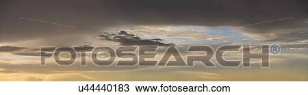 Stock Image - Dramatic sunset sky. Fotosearch