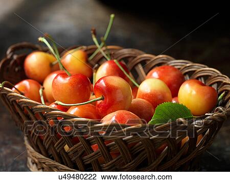 Fresh organic fruit, rainier cherries View Large Photo Image Stock Image - Fresh organic fruit, rainier cherries. Fotosearch