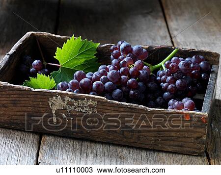 Stock Image - Fresh organic fruit, strawberry grapes. Fotosearch