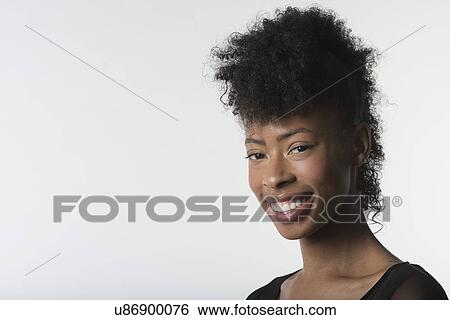 Stock Photograph - Happy young woman. Fotosearch