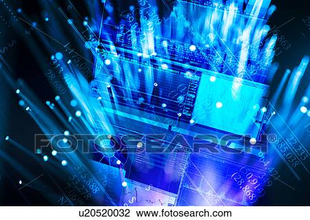 Hologram of blue screens View Large Photo Image Stock Image - Hologram of blue screens. Fotosearch