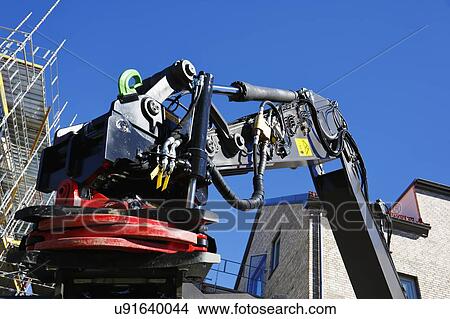 Picture - Hydraulics on bulldozer. Fotosearch