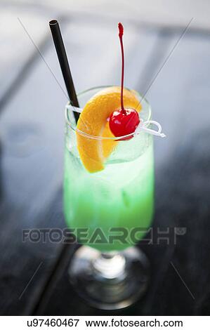 Stock Photo - Liquor cocktail in glass. Fotosearch