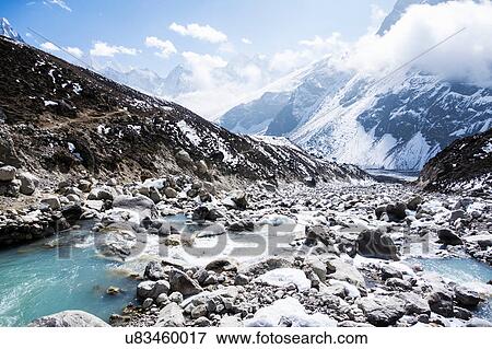Mount Everest Trek, Nepal View Large Photo Image Stock Photo - Mount Everest Trek, Nepal. Fotosearch
