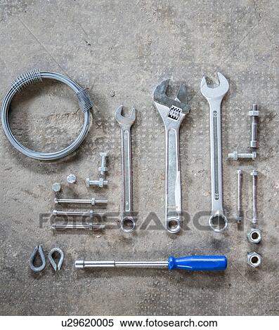 Nuts, screws, wrench, screwdriver View Large Photo Image Stock Photography - Nuts, screws, wrench, screwdriver. Fotosearch
