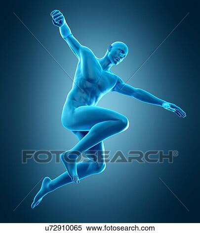 Person jumping, illustration View Large Photo Image Stock Photography - Person jumping, illustration. Fotosearch