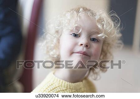 Portrait of cute blond girl (4-5) View Large Photo Image Picture - Portrait of cute blond girl (4-5). Fotosearch
