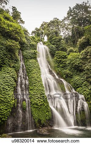 Rainforest waterfall, Wana Giri, Bali, Indonesia View Large Photo Image Picture - Rainforest waterfall, Wana Giri, Bali, Indonesia. Fotosearch