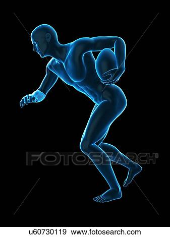 Rugby player, illustration View Large Photo Image Stock Photo - Rugby player, illustration. Fotosearch