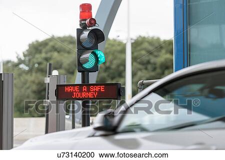 Signals at toll booth at bridge toll View Large Photo Image Stock Image - Signals at toll booth at bridge toll. Fotosearch