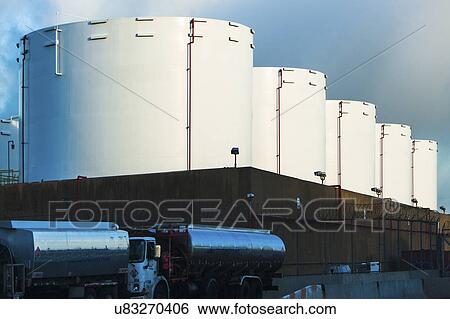 Stock Photograph - Silage storage tank. Fotosearch