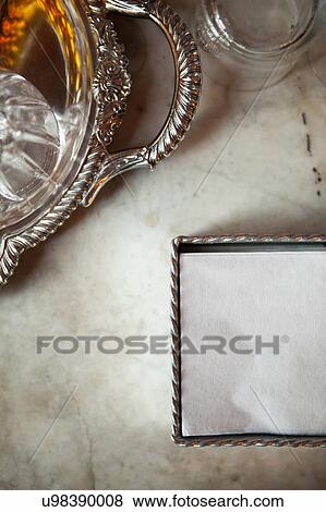 Silverware and glass View Large Photo Image Stock Photo - Silverware and glass. Fotosearch