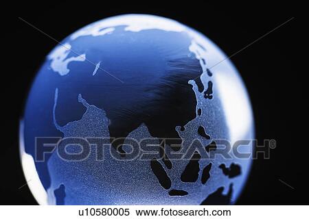 Studio shot of glass globe View Large Photo Image Stock Photography - Studio shot of glass globe. Fotosearch