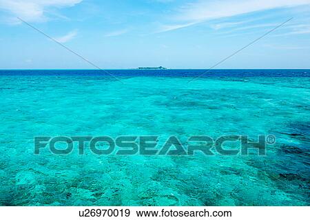 Turquoise ocean, Maldives View Large Photo Image Stock Photo - Turquoise ocean, Maldives. Fotosearch