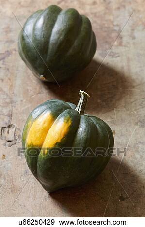Stock Photo - Two small pumpkins. Fotosearch