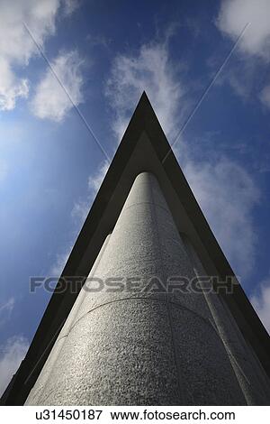 USA, Colorado, Denver, Angular Building in sunlight View Large Photo Image Stock Photo - USA, Colorado, Denver, Angular Building in sunlight. Fotosearch