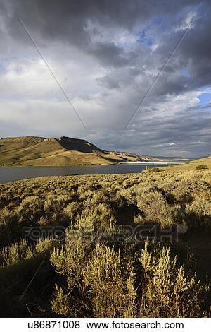 Stock Photo - USA, Colorado, Gunnison, Curecanti National Recreation Area and Blue Mesa Reservoir. Fotosearch