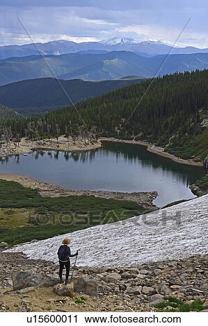 USA, Colorado, Idaho Springs, Hiker looking at view from Saint Mary's Glacier View Large Photo Image Stock Image - USA, Colorado, Idaho Springs, Hiker looking at view from Saint Mary's Glacier. Fotosearch