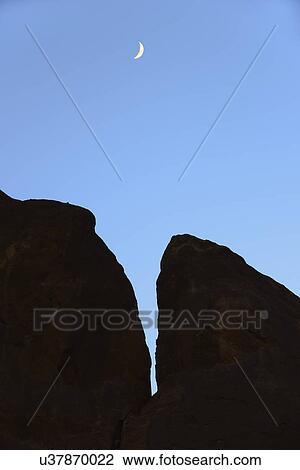 USA, Colorado, Moon over Roxborough State Park View Large Photo Image Stock Image - USA, Colorado, Moon over Roxborough State Park. Fotosearch